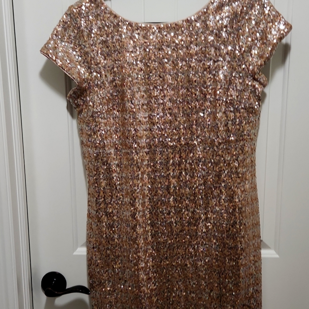White House Black Market Sequin Mini Dress Size M
